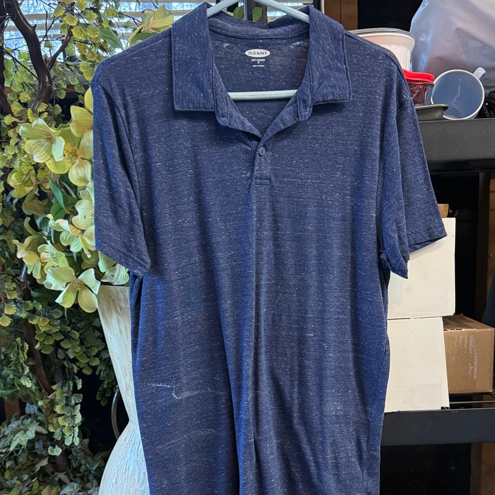 Old Navy Men's Blue Polo Shirt